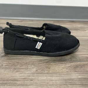 Aloha Island Black Kids Slip-On Canvas Shoes